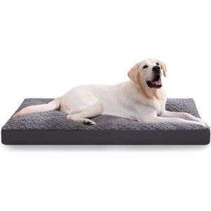 Dog Crate Bed Waterproof Dog Beds for Medium Dogs Rose Velvet Soft Fluffy Bed